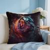 Tiger Animal Print Pattern Cushion Cover Square Pillow Bedroom Sofa Leisure Comfort Living Room Home Decoration X
