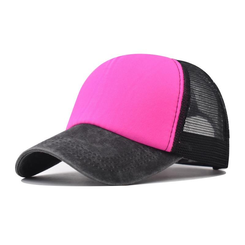 Casquette de Baseball unisexe en coton délavé, couleur riche, pour hommes et femmes, chapeaux de camionneur décontractés, nouvelle collection