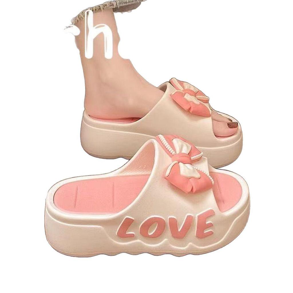 2025 Women's Thick-Soled Non-Slip Summer Slippers - Casual, Soft, Height-Boosting, Breathable Sandals for Indoors or Outdoors.