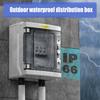 Wasserdichte Kunststoff-Sicherungskasten 5 Stromkreis-Kapazität Transparenter Deckel DIN-Schienenmontage für sichere elektrische Verteilung
