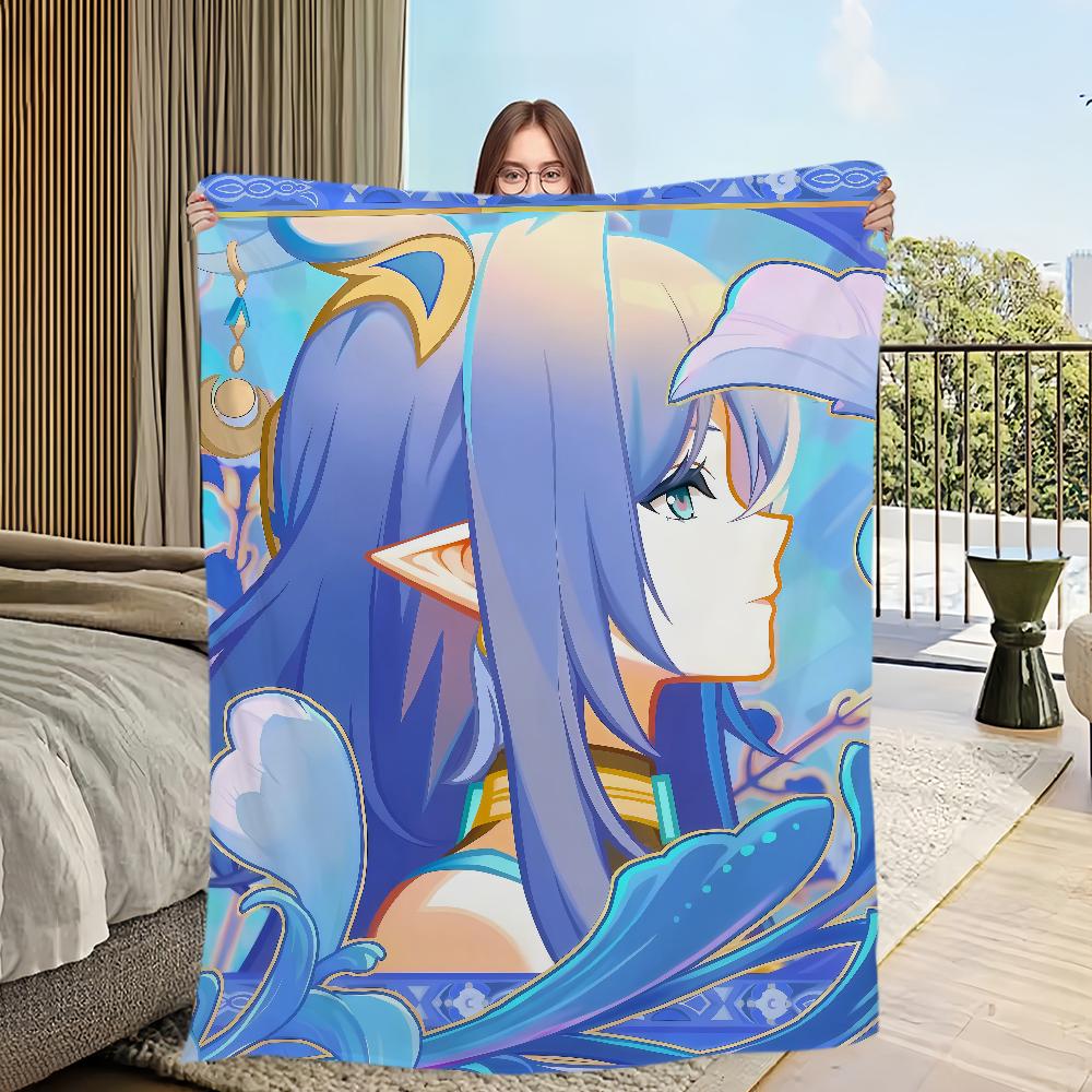 Game New characters Genshin Impact Lauma Flannel warm soft plush blanket sofa living room hogar office bedroom travel gift home