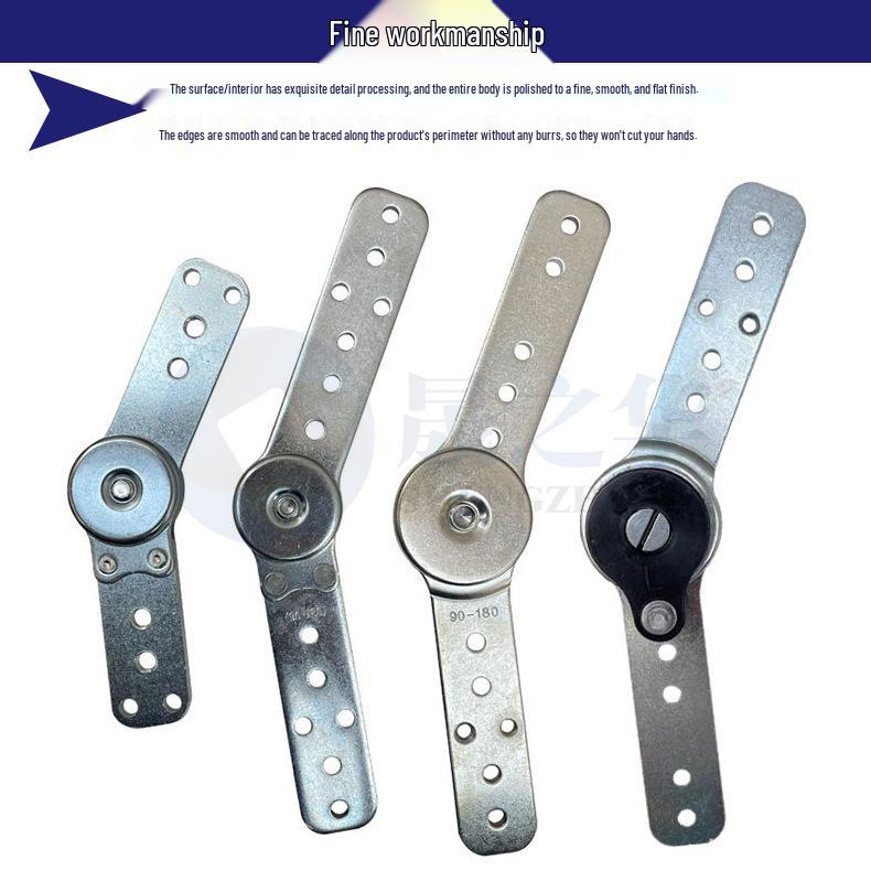 Multi-Position Adjustable Headrest and Armrest Hinge for Sofas