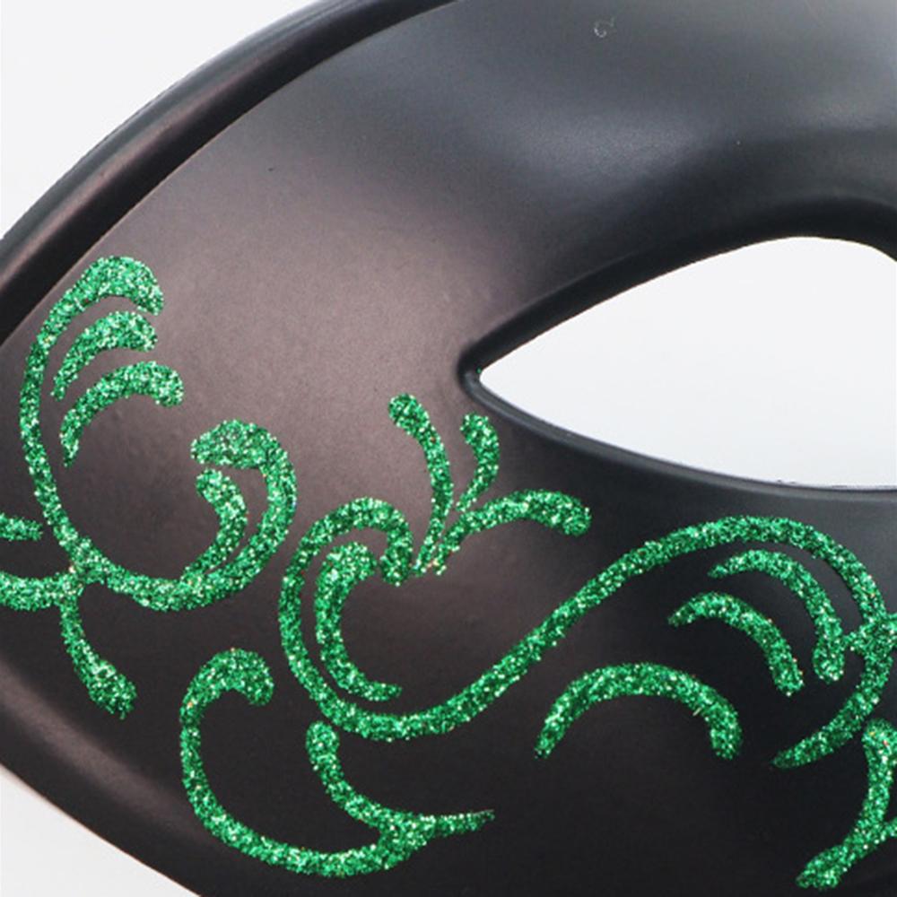 Painted Beauty Half Face Mask Retro Jazz Prince Mask Couple Masks Halloween Party Mask Prop Christmas Masquerade Party Gift
