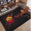 Personalized Crystal Velvet Carpet AS Roma FC Pattern Non Slip Floor Rug