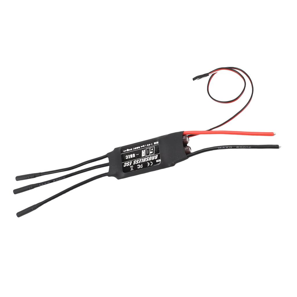 60A Brushless ESC for 3 to 6S LiPo Battery RC Brushless Motor Electric Speed Controller for DIY RC Airplanes Drones