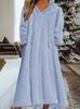 Cross-border 2025 New Autumn/winter European and American Loose Casual Fleece Hooded Long-sleeve Dress Loungewear