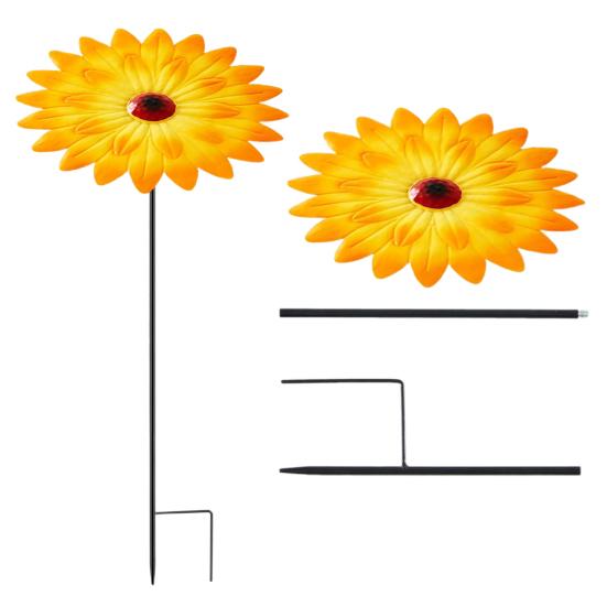 1/2/3Pcs Flower Shape Plants Umbrella Stake Weather-proof UV Protection Outdoor