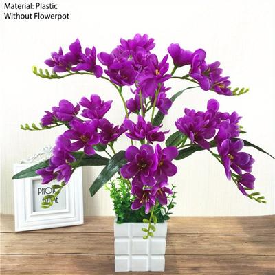 Orchid Flower Artificial Flowers Without Flower Pot Household Wedding Flower Arrangement Flower Art Orchid Silk Flower for Home Wedding Decoration