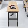 Adjustable Height Workbench, 2000 Lbs Capacity, with Electrical Outlets, Modern Work Table, 31.5 To 39.3 In Height Adjustment