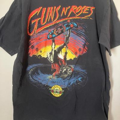 #Guns N' Roses rocková hudební kapela krátký rukáv černá barva tričko KV35648 Unisex Tričko