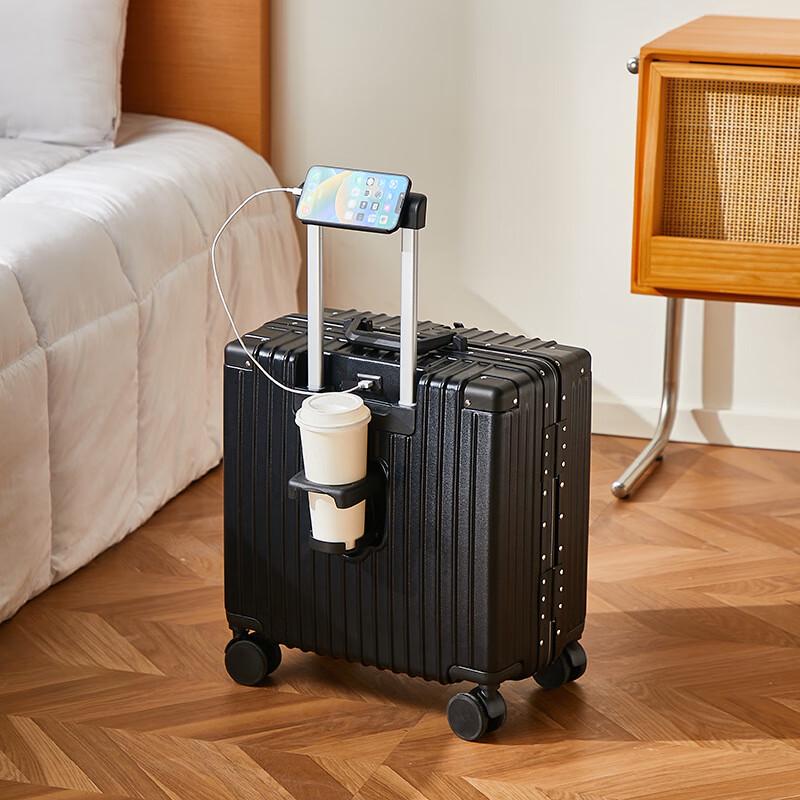 

ZouYou Lightweight Aluminum Frame Spinner Carry-on Luggage 18 inches