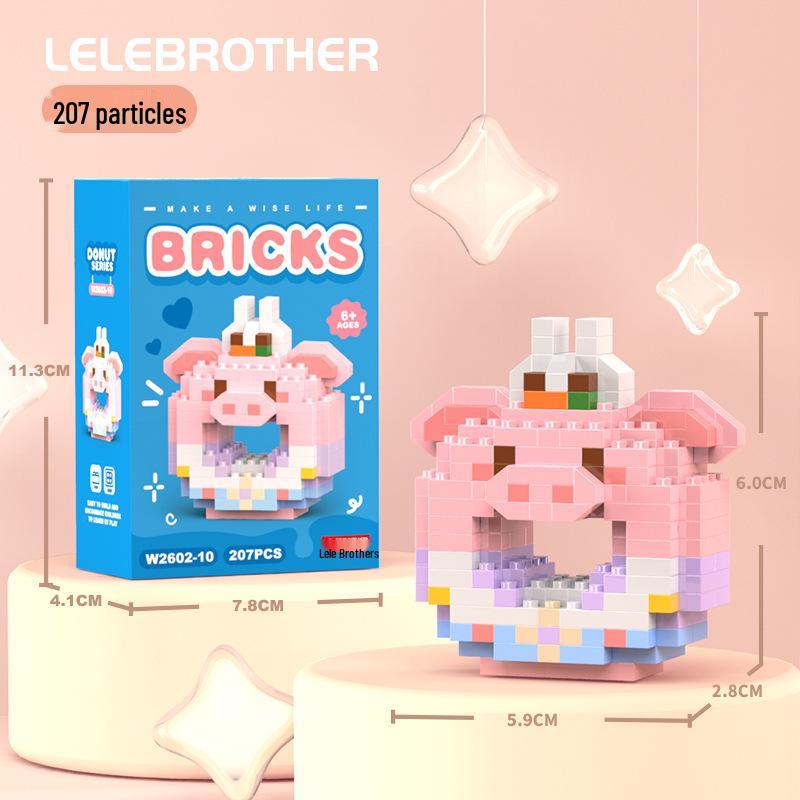 Compatible Lego Micro Building Block Cartoon Figurines - Children's Educational Desktop Toys