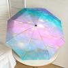 1PC Mermaid Scales Umbrella-8-Rib Reinforced Portable Folding Travel Suitable for All Seasons Outdoor Daily Use-Z0459