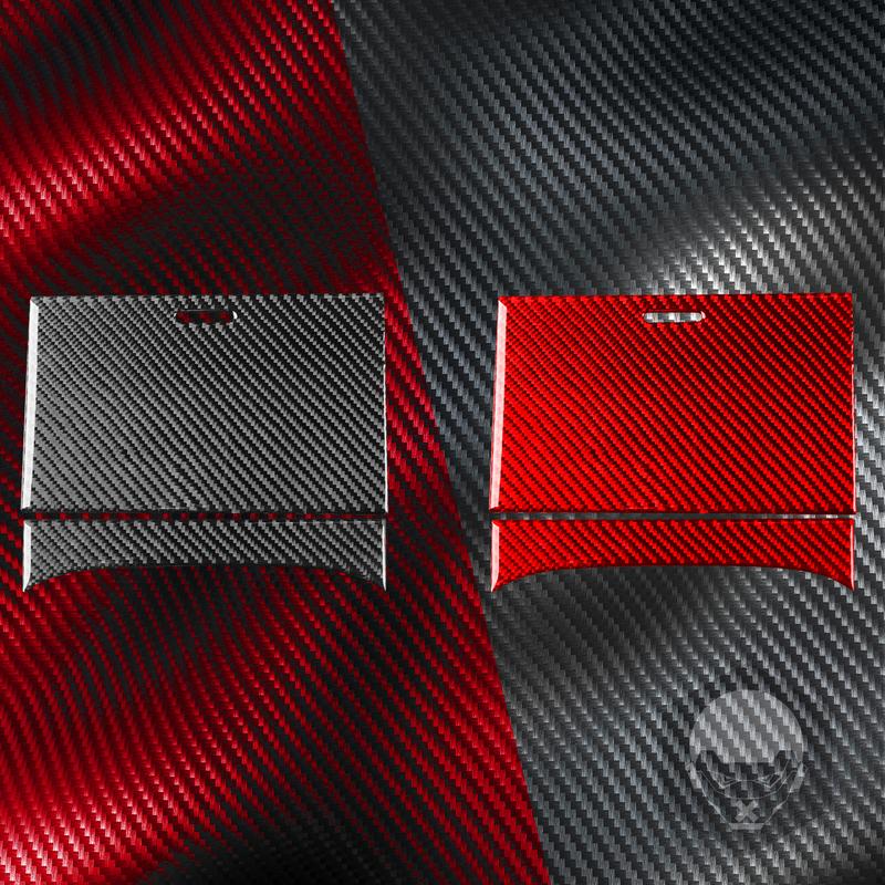 For Mazda CX-9 2010-2015 Carbon Fiber Cup Holder Panel Cover Trim Strips Car Interior Decoration Accessories Sticker