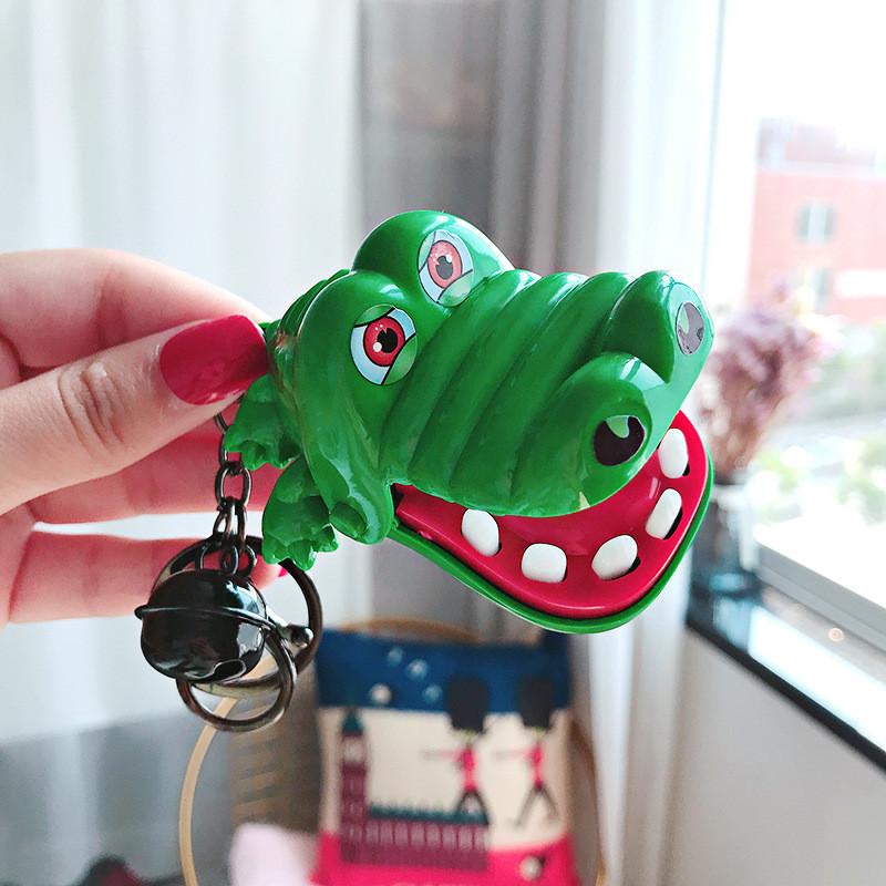 Creative Crocodile Bite Toy Keychain Cute Cartoon Bag Pendant Exquisite Children's Unique Small Toy Bulk