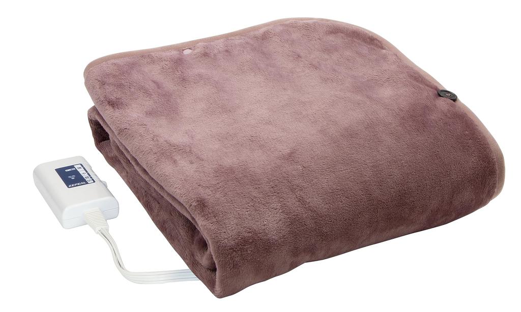 Denkyosha ZEPEAL Electric Throw Blanket Washable Energy Saving Cold Protection DM-Y10FHN-LC
