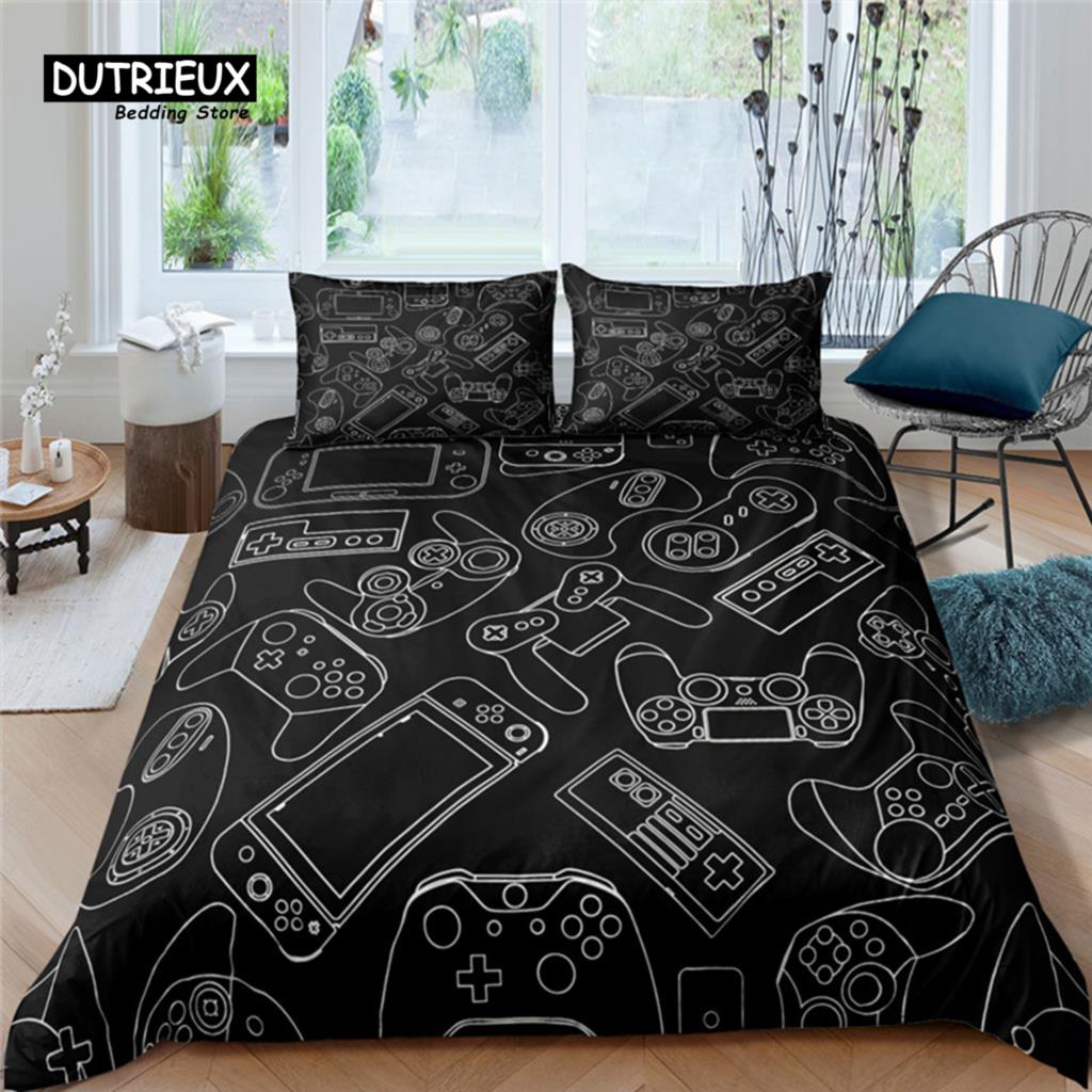 Home Living Luxury 3D Game Controller Bedding Set Comfortable Duvet Cover Set Kids Bedding Set Queen and King EU/US/AU/UK Size