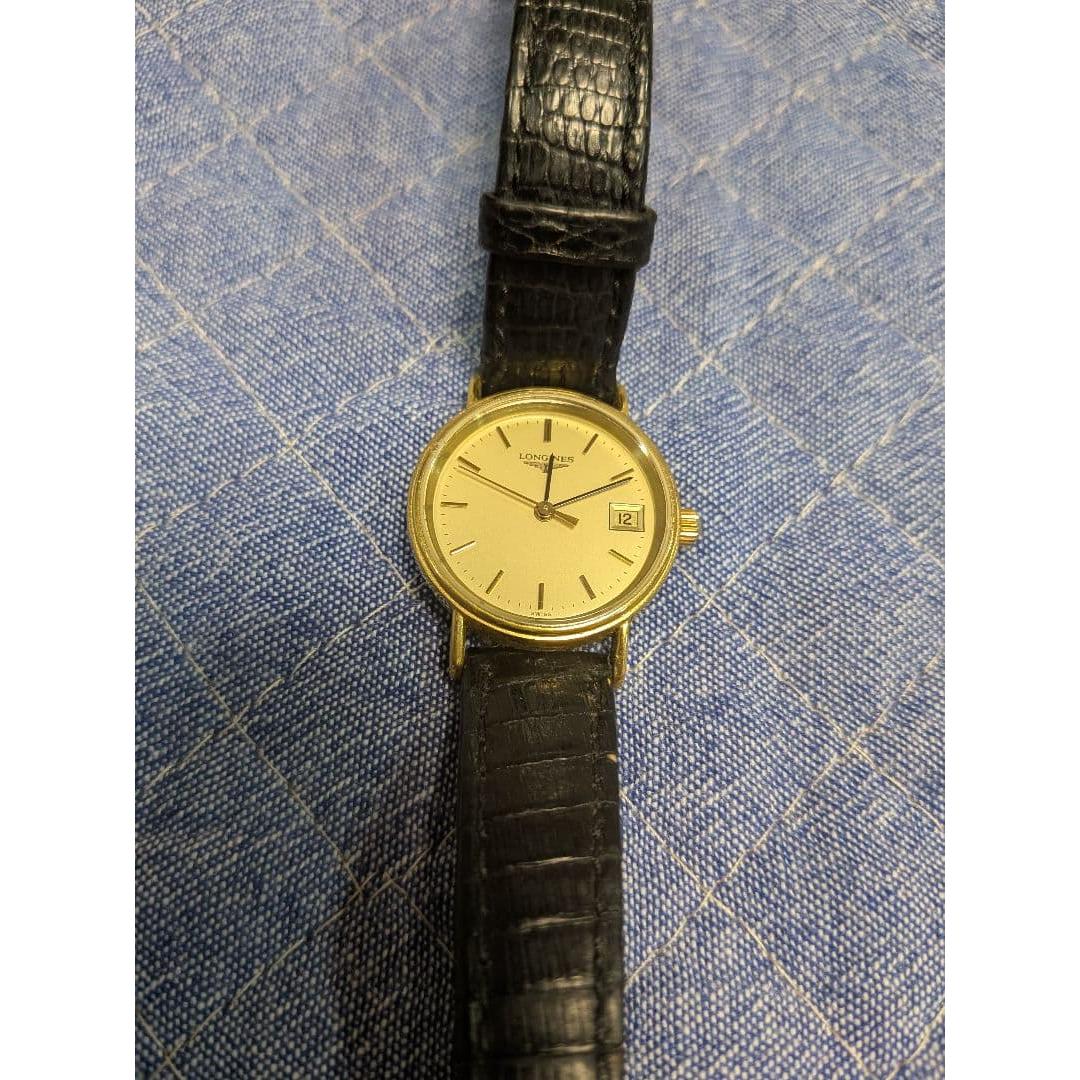 Used LONGINES Ladies Watch Quartz Gold Color