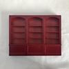 1:12 Mini Dollhouse European Triple Bookcase Display Cabinet