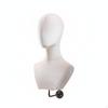 Mannequin Head Bust Smooth Silhouette WallMounted Display Black Apricot Velvet