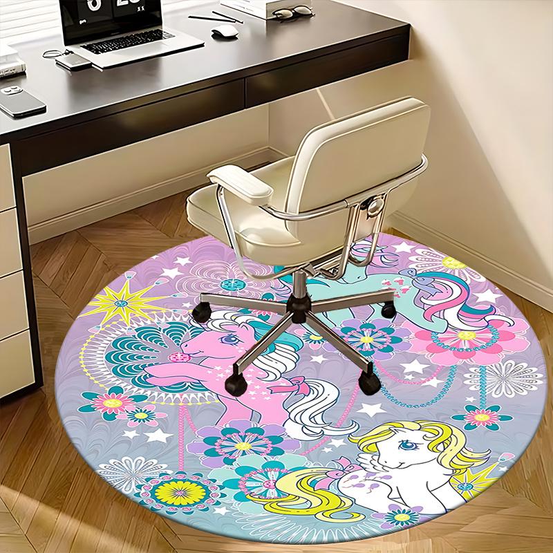 

My Little Pony Chair Mat Round Carpet - Home Decor, Office Rug, Suitable for Bedroom 80cm