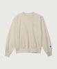 Women'S Reverse Weave Loose Fit Crew Neck Sweatshirt Oatmeal