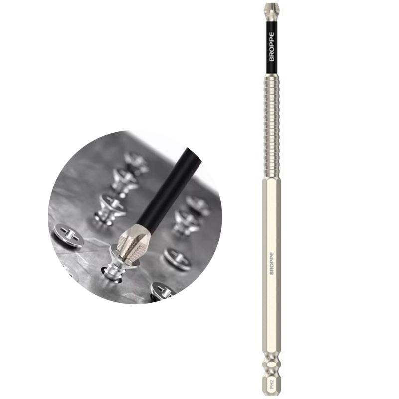 6Pcs K5 Magnetic Screwdriver Bit Set 1/4inch Hex Shank Antislip Crossing Head Screw Driver Drill Bit Crossing