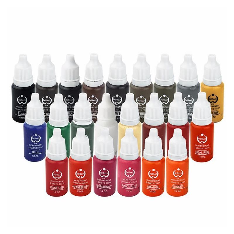 Baode Beginner Microblading Kit: Eyebrow, Lip, Eyeliner Practice Colors