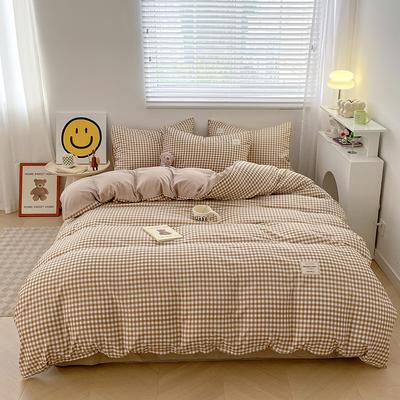 Maternal And Infant Grade A Bed 4Pcs Set Sleeping Naked Pure Washed Cotton