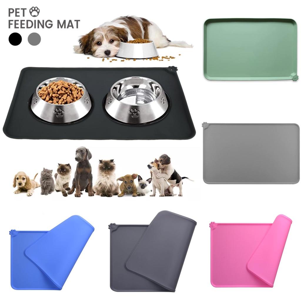 Cat Food Dog Mat Pet Feeding Bowl Placemat Waterproof Non Slip Floors Silicone