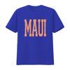 Vintage Distressed Maui Bold Letter Print Casual Streetwear T Shirt vintage Washed Stylish designer clothes Versatile
