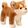 25/35CM Lovely Shiba Inu Plush Toy Lifelike Fluffy Dog Stuffed Toy Simulation Puppy Dolls for Birthday Gifts
