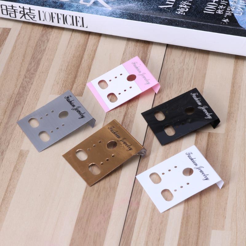 100Pcs Earring Cards Plastic Display Earring Card Holder for Jewelry Accessory