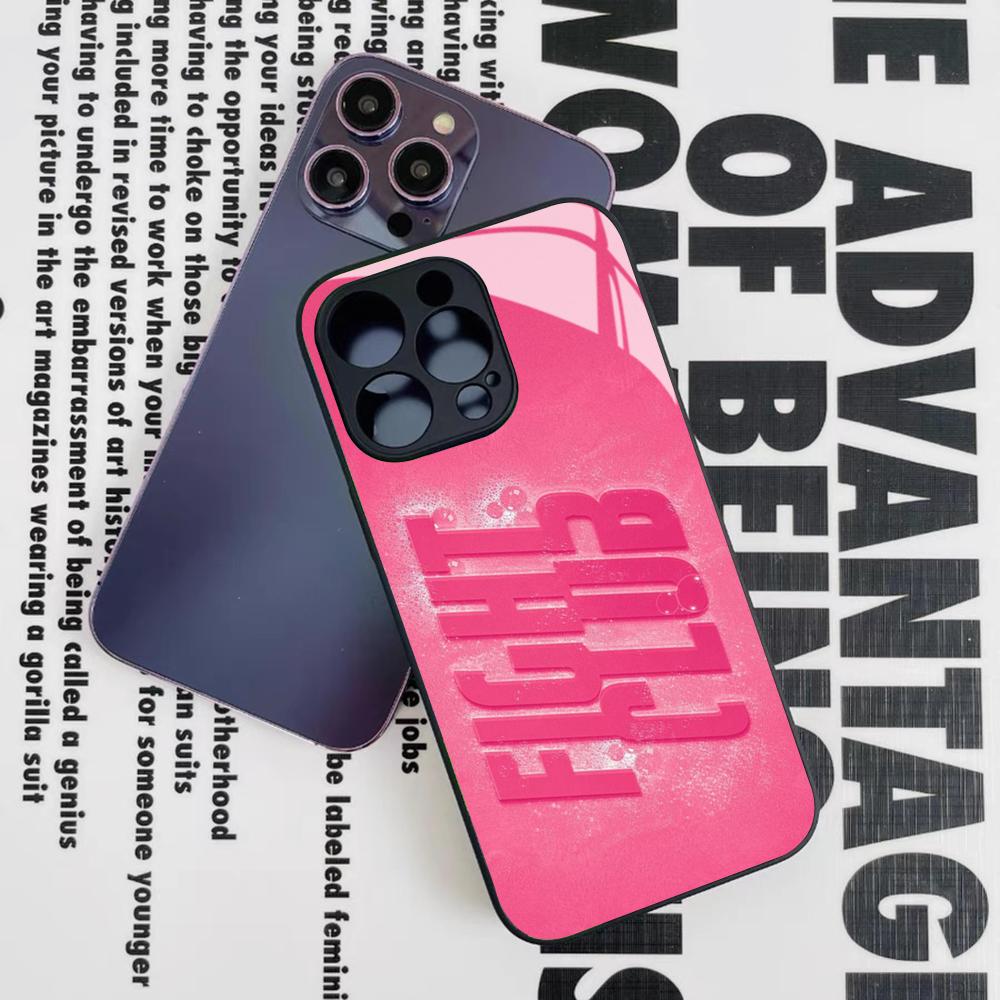 Fight Club Movie Phone Case for Iphone 17 16 15 14 12 11 13 Pro Max Mini X Air Puls Black Glass Cover