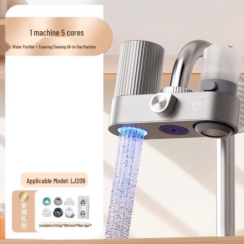 TLXT LJ209 Faucet Water Filter with Foam Maker