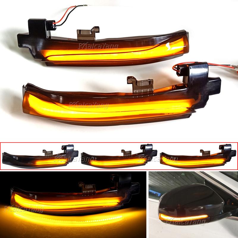 2Pcs For Volvo V40 CC II V60 S60 2011-2018 S80 V70 III LED Dynamic Turn Signal Blinker Sequential Side Mirror Indicator Light