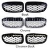 For BMW 5 Serries F10 F18 2010-2016 Front Hood Kidney Bumper Racing Grille Mesh Diamond Style Grill Car Replacement Accessories