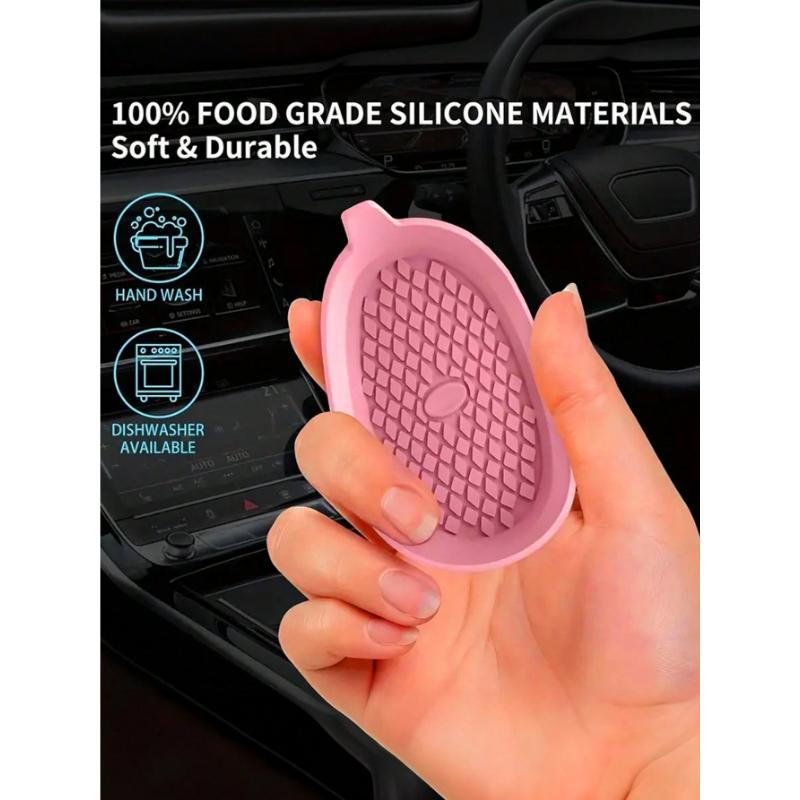 1pcs Car Cup Holder Coasters, Shiny Cup Holder Insert Coasters, Universal Anti-Slip Car Cup Holder Decorative Silicone Coasters, Car Interior Pad