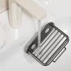 Rustproof Wall Mounted Soap Rack Self Adhesive Drainage Soap Holder Soap Basket  Kitchen