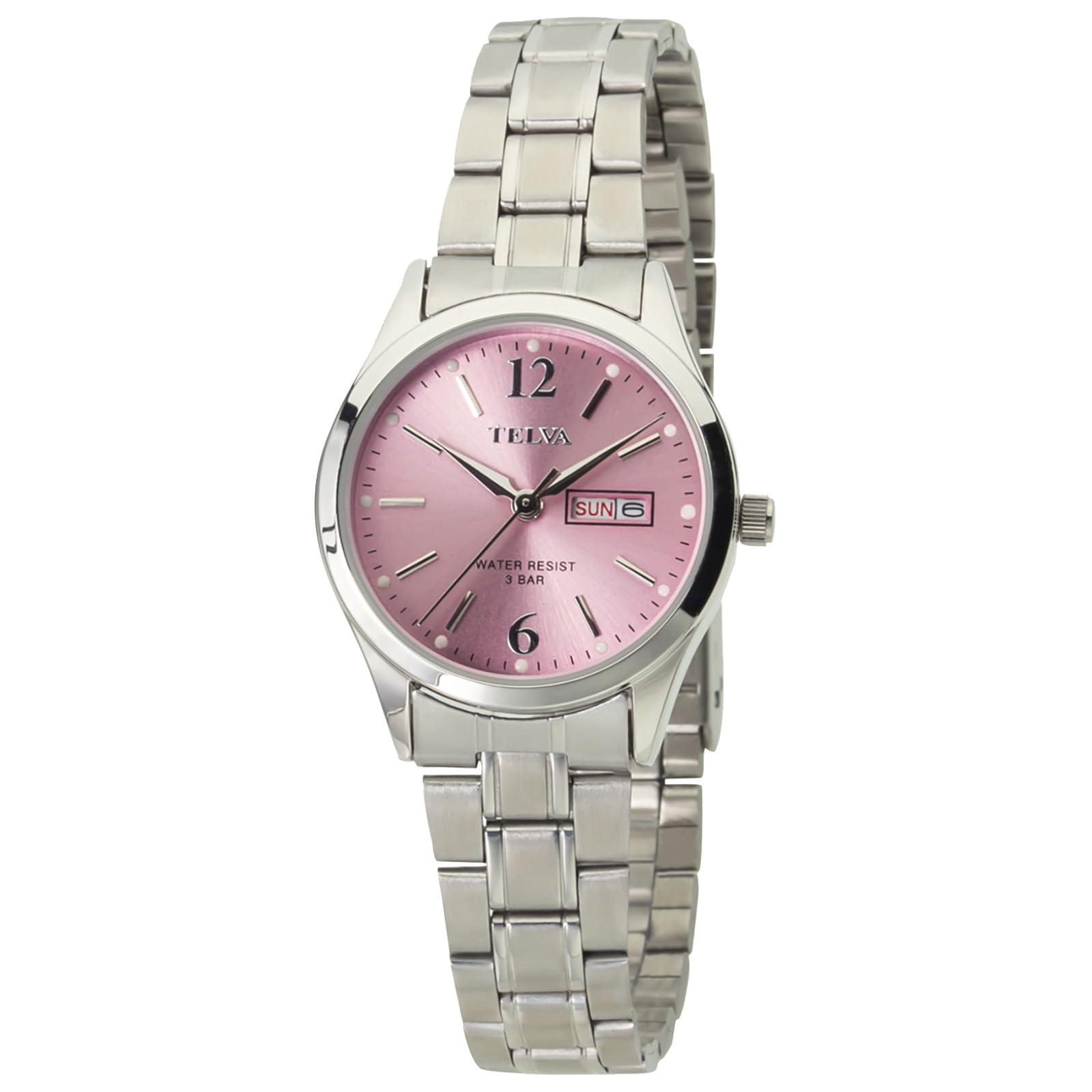 

Klefer TE-AL183-PKS Women s Analog Waterproof Watch with Metal Band, Silver