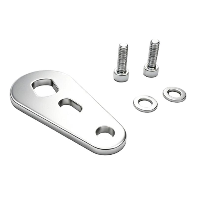 Mountain Bike Motor Arm Plate Set, Steel Conversion Plates with Mounting Hardware and Size Reference for Electric Bike Replacement