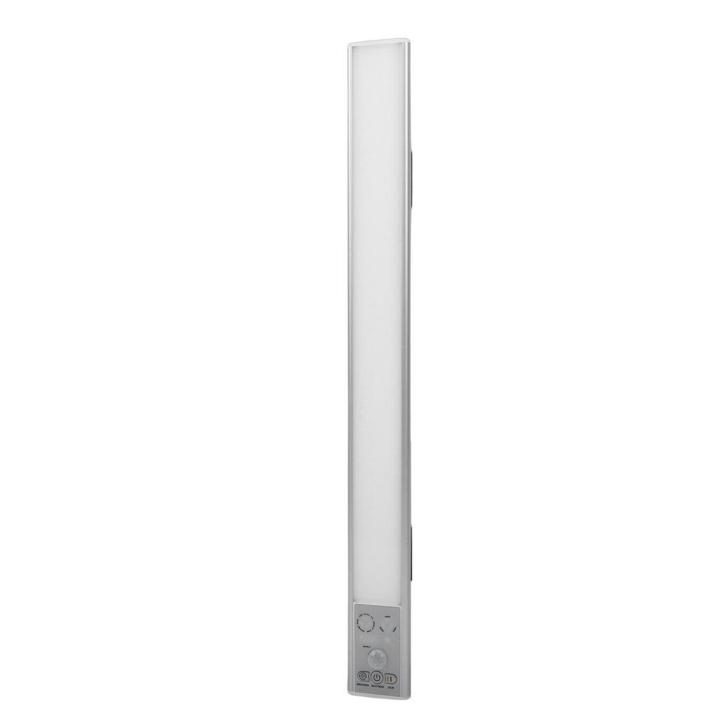 Under Cabinet Light, Motion Sensor Light Indoor with 3 Color Temperatures and Stepless Dimming, Rechargeable Battery Operated for Kitchen Bedroom Cl