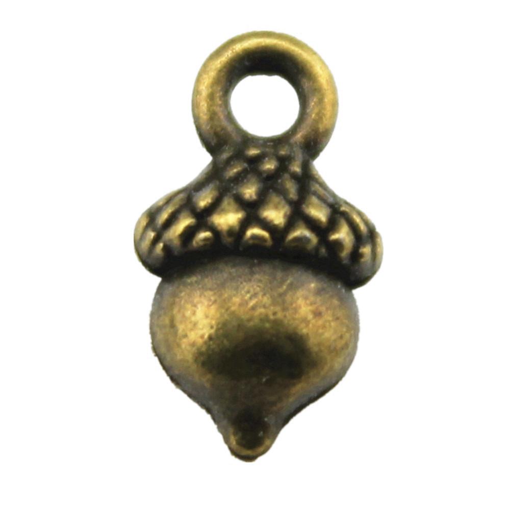 Acorn Charms Christmas Tree Pendants For Forest Nature Themed Jewelry