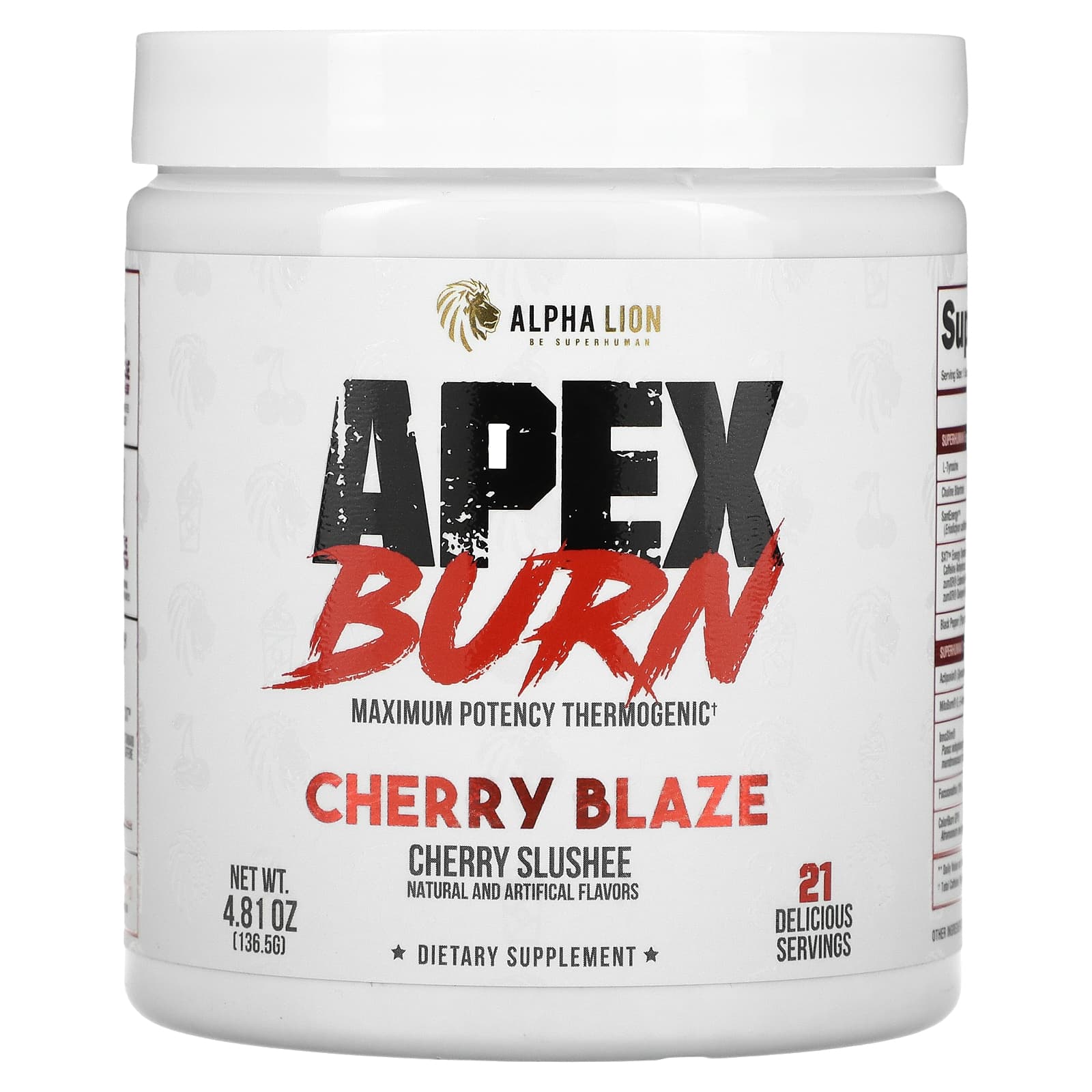 

ALPHA LION, Apex Burn, Cherry Blaze, Cherry Slush, 136.5 g (4.81 oz)