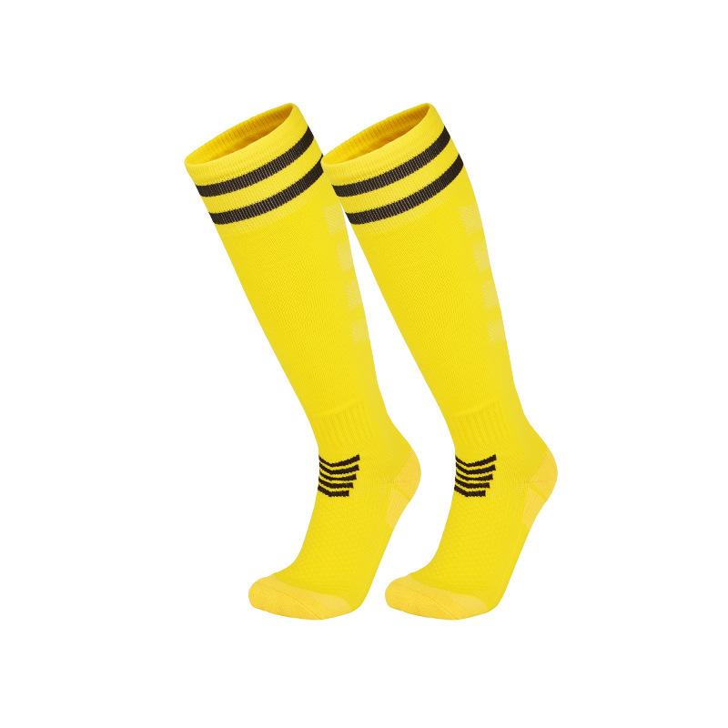 2026 Echte Kampf-Langrohr-Fußballsocken Professionell für Erwachsene, Kinder, ältere Kinder Frottee-Boden Beinschoner Atmungsaktive Sportsocken