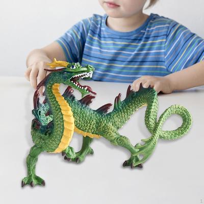 Chinese Dragon Figurine Model Figure Fun Realistic Home Decor, Mythical Creature Toy for