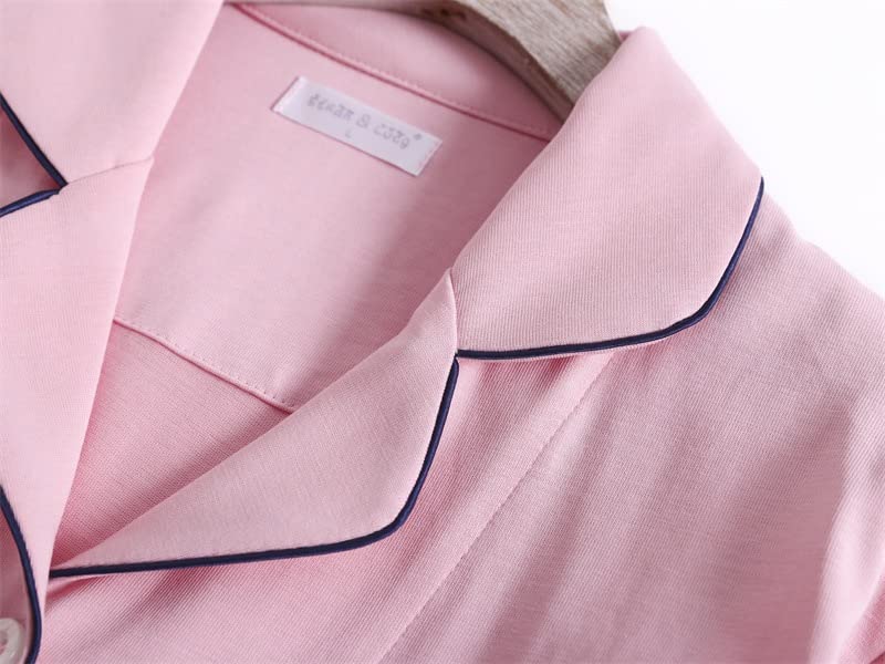 Cotton Perfect for Spring and Comfortable Long Size Women's 100% Pajamas, Warm, Autumn, Open-Front, Moisture-Wicking, Quick-Drying, Loungewear,