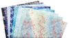 Kawasumi Washi Special Selection Blue Chiyogami Yuzen Washi B4 X 8 Patterns Hand-Dyed Paper, Size, 25.7 36.4 Cm,