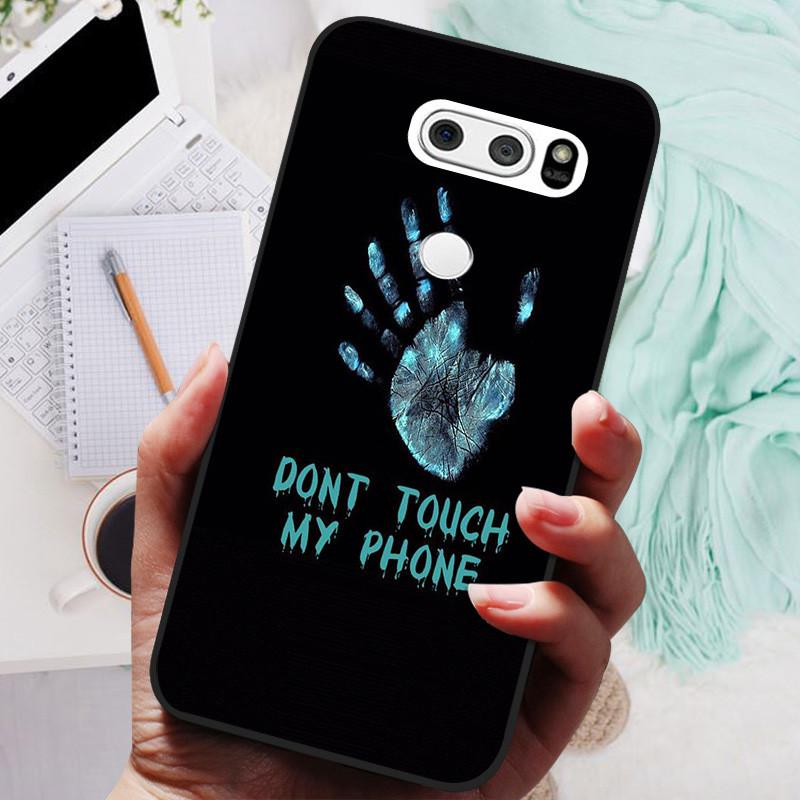 Para LG V30 V30+ Funda Gato Lindo Pintado Trasera para Teléfono Para LG V35 V30S Thinq Funda Silicona Suave Para LGV30 V30 Plus Fundas Coques