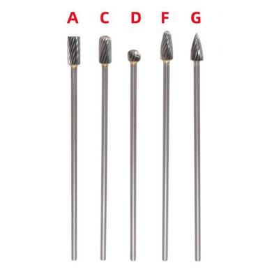 100mm Long Rotary Burrs 5pcs Set for Professional Metalwork Applications